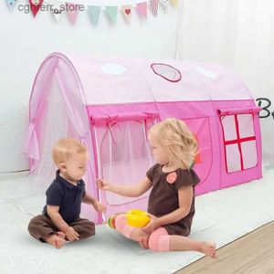 Toy Tents Folding Kid Play Tent Children Playhouse Indoor Outdoor Toy Playhouse Kerst verjaardagscadeau voor Boy Girl L410