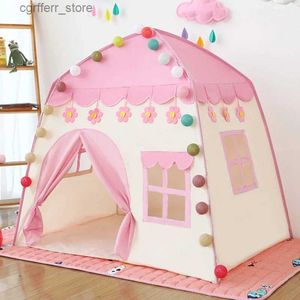 Toys Tents pliants enfants tente bébé jouez maison maison grande chambre fleurs fleurispe tipi tente intérieure meilleur cadeau d'anniversaire enfant en plein air joué au tiple l410