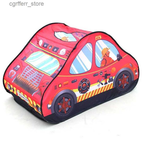 Tiendas de juguete Casa de juego Jugar carpa de bomberos Police Police Pople Plegable Playhouse Toy Playhouse Children Centacero de juguete Modelo de lucha contra incendios House L410