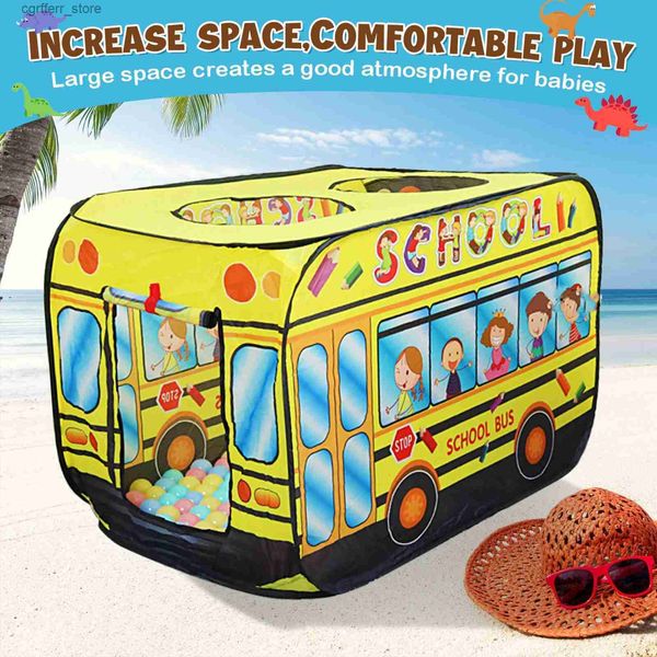 Tiendas de juguete House plegable para niños carpa de automóvil Jugar piscina de bola de océano Police de juguete de interior Ambulancia Juega de la casa Toy Tent Tent Regalos Cumpleaños L410