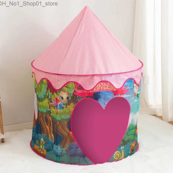 Tentes jouets maison pour tente pour enfants Wigwam jouets jeu tentes intérieures pour filles tente de camping en plein air cadeau de nouvel an pour fille avec motif de fée Q231220