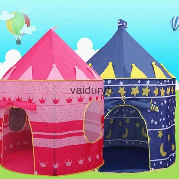 Toys Tentes bébé enfant Toddler Tentes pliantes château portable Kids Pink Blue Play House Camping Toys Birthday Christmas Outdoor Gifts Room DecorVaiduryB