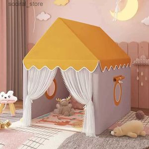 Toy Tents Kids 1.35M Tienda de juguete grande Wigwam Tienda plegable Tipi Baby Play House Girls Princess Castle Room Decor Baby Children Gift L240313