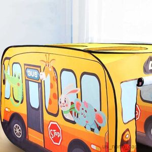 Speelgoedtenten Spelhuis voor kinderen Speeltent Bus Oceaanauto Opvouwbaar Pop-upspeelgoed Speelhuisje Kinderspeelgoed Binnenhuis voor kinderen Oceaanballen Speelgoedtent R230830