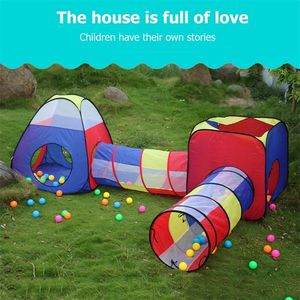 Speelgoedtenten kinderen spelen huis indoor outdoor oceaan ball pool pit game hut gemakkelijk vouwen meisjes tuin kinderen dropship 220919