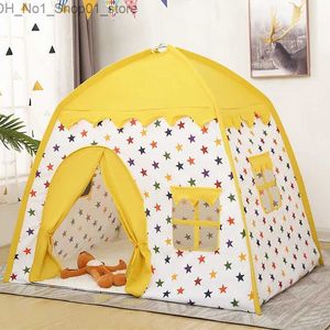 Tentes de jouets Tente de jeu pour enfants pour bébé Maison de jeu Portable Château de princesse pliable Tente pour enfants Cadeaux de vacances d'anniversaire pour garçons et filles Q231220