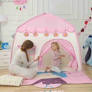 Toy Tents Kids Playhouse Tent Soft Oxford Fabric Fabric Big Play House Mess Raam Store Carry Bag Indoor Outdoor speelgoedcadeau For Children Boy Girl Q231220