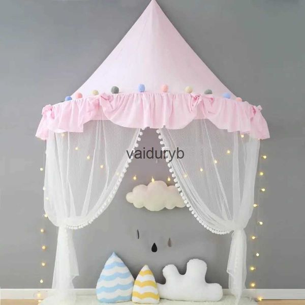 Carpas de juguete para niños, casa de juegos, castillo, carpas tipi para niños, carpa plegable de algodón, dosel, cortina de cama, red para cuna de bebé, decoración de habitación para niñas y niños vaiduryb