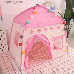 Tiendas de juguete Madre Garden Mini Simulation Sala Childrens Tenta Baby Play House Little Castle Princess Regalo de cumpleaños Juguete de interior para niña L410