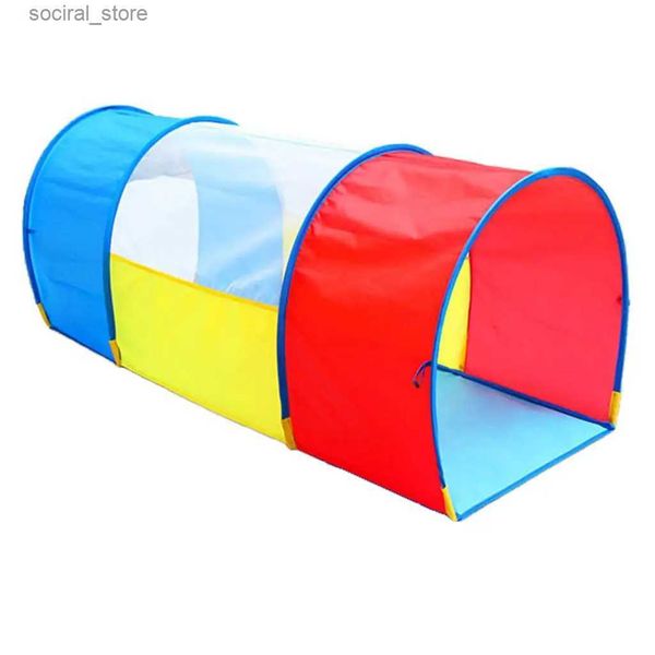 Carpas de juguete Túnel de juego multicolor para niños Carpa para niños Tubo Crl 130 x 48 x 55 cm L240313