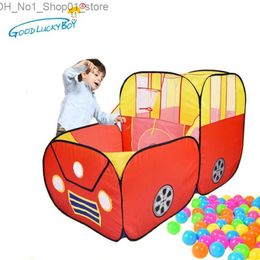 Tiendas de juguete Juega carpa de túnel para bebés Piscina de bola de interior de interior al aire libre CAR Playhouse para niños Jugar a la casa Juguete para niños Cubby impermeable Q231220