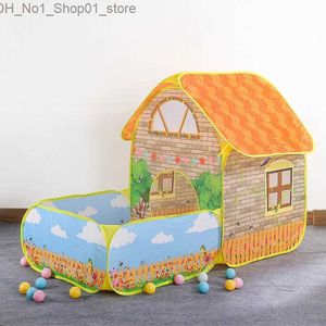 Toy Tents Play Tent Toys Ball Pool For Children Kids Ocean Balls Pool Garden House Foldable Kids Toy Tents Playpen Tunnel Play House Q231220