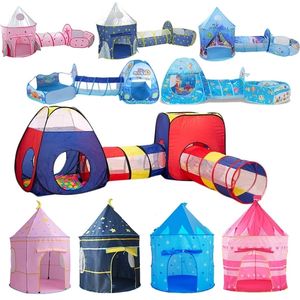 Toy Tents Portable 3 In1 Baby Kid Crawling Tunnel Play House Ball Pit zwembad voor kinderen Oceaanhouder Set 220919