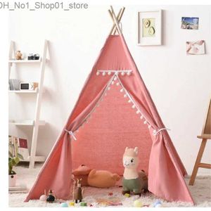 Toys Tentes Portables Enfants camping tente tipi jeu maison enfants en coton toile indienne jouer la tente de tente