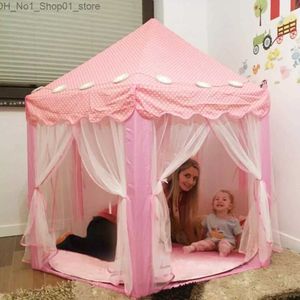 Toys Tentes portables pour la tente pour enfants Pool jouet ball princess girl's château play house enfants petite maison pliage playtent baby beach tente q231220