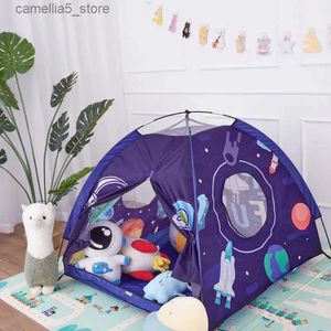 Toys Tentes portables Tente pour enfants Tipi Baby Ball Pit PlayPen Camping Tent Outdoor Gamins Child Tipee Space Thème Enfants Tent Q240528