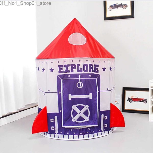 Tiendas de campaña de juguete Transbordador espacial Wigwam House para juegos infantiles Tienda de campaña Casa de campaña Juguetes para niños Tiendas de juguetes Teepee Regalo de año nuevo para niños Q231220