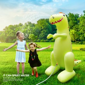 Tiendas de campaña de juguete, rociador de agua de verano, dinosaurio inflable para niños, familia de dibujos animados, aspersor en forma de dinosaurio, jardín, césped de playa al aire libre 230726