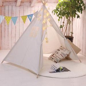 Speelgoedtenten tipi indoor play huis baby speelgoed baby tipee 1m verjaardag cadeau vouwen Indian Children Tent Wigwam hondenkatluifel voor kinderen 230111