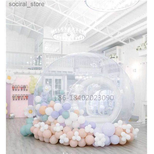 Tentes jouets Tentes jouets 10 6 5 pieds événement extérieur géant Transparent gonflable bulle dôme tente maison 230711 L240313