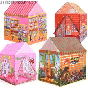 Tentes jouets Tentes jouets tente extérieure pour enfants maison de jeu dinosaure supermarché tente maison jeu de rôle maison intérieure piscine à balles tente Q231220 L240313