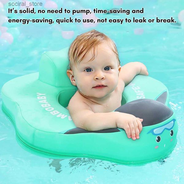 Carpas de juguete Carpas de juguete Mambobaby B504 Flotador no inflable para asiento de piscina para bebés de 3 a 24 meses Anillo de natación de verano para bebés con asiento de seguridad 230720 L240313