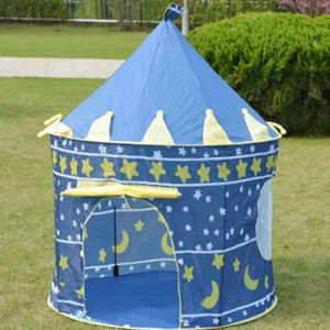 Tentes jouets Tentes jouets tente de jeu Portable pliable Tipi Prince pliant enfants garçon Cubby maison enfants cadeaux château extérieur 230705 L240313