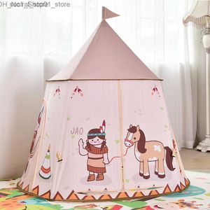 Tentes jouets Tentes jouets YARD Tente de jeu pour enfants Extérieur Intérieur Portable Château de princesse pour enfants Tipi Maison Tentes Anniversaire Cadeau de Noël pour enfants Q231220 L240313