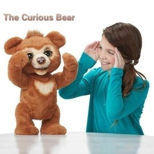 Jouet Talkie Walkie 25 cm Doux Animaux Curieux Mignon Musique Électrique Ours En Peluche Cadeau De Noël kawaii jouets électriques apprentissage enfants 230711