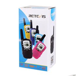 Talkies-walkies jouets Une paire Retevis RT-388 Mini talkie-walkie pour enfants Radio 0.5W 8 / 22Ch Écran LCD Amateur bidirectionnel Talkly Enfants Transce Dhbgm