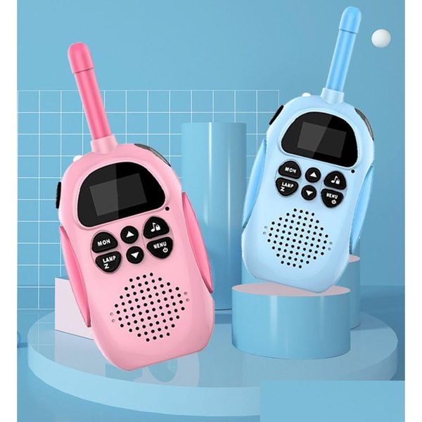 Toy Walkie Talkies Cadeau créatif pour les enfants Fantaisie Jouets pour enfants Talkies-walkies bidirectionnels 2Pcs Set Mini Handheld Interphone Drop Delivery T Dhura