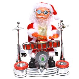 Jouet talkie-walkie Moonbiffy électrique père noël jouant du piano musique poupée décorations de noël enfants cadeau jouets bande électrique 230225