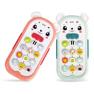 Toy Walkie Talkies Plastic babyspeelgoed voor meer dan 1 jaar oude baby elektronische muzikale telefoon speelgoed Baby Telefoon mobiele telefoon speelgoedleren Muziek speelgoed 230504