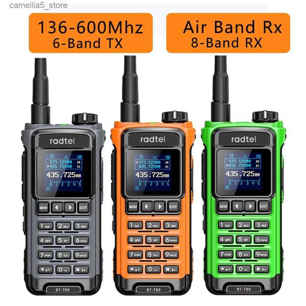 Jouet walkie talkies Radtel RT-780 136-620MHz Amateur Walkie-Talkies Air Band Radio Receiver Long Range Portable Ham Radio Transmetteur USB-C Q240527