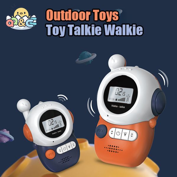 Toy Walkie Talkies Toy Talkie Walkie 3KM Cartoon WalkieTalkie Enfants Celular Handheld Transceiver Highlight Phone Radio Jouets de plein air Garçon Fille Cadeaux 230504