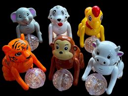 Toy Walkie Talkies Zoo Run Sound Dazzle Electric 6 Animals Baby S Stage Lights Music Fun en Companion Vocal geschikte geschenken voor kinderen 230307