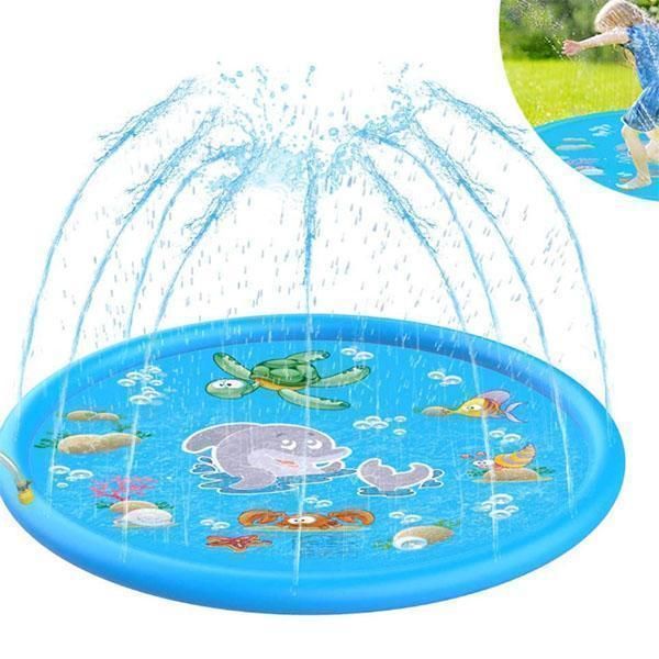 Jouets 100/150/170CM enfants jouets amusants en plein air gonflable rond eau Splash jouer piscines jouant tapis d'arrosage cour tapis de pulvérisation d'eau