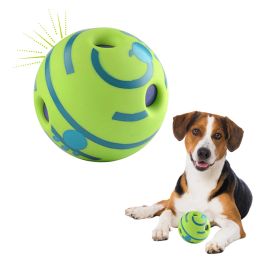 Juguetes 14CM Wobble Wag Giggle Ball saltar de silicona juguete interactivo para perros cachorro masticar sonidos divertidos perro jugar pelota entrenamiento deportivo juguetes para mascotas