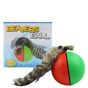 Toys 1pc Cat Toys Beaver Weasel Rolling Motor Ball speelgoed voor huisdier Cat Dog Elektrische Pet Cat Teaser Ball Plezier Bewegen Chaser Color Random