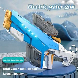 Speelgoed 2024 Nieuwe Water Elektrische Volautomatische Zuig Hoge Druk Water Blaster Zwembad Speelgoed Zomer Strand Outdoor Speelgoed voor Kinderen J240308