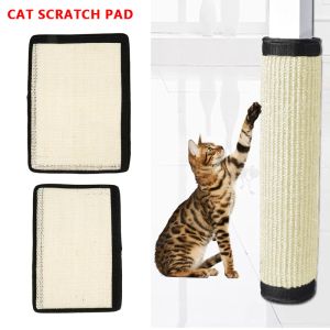 Speelgoed 2 stks kat krabgen matten natuurlijke sisal bescherming woningmeubels voetstoel beschermer kussen klimmende boom pet scratcher pads board