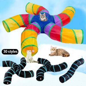 Toys 30 Style Pet Cat Tunnel Toys Polable Kitty Training Interactive Fun Toy For Cats Rabbit Animal Play Tunnel Tube