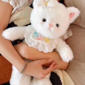 Toys 45cm kawaii marron en peluche en peluche blanc chat lapin peluches