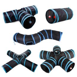 Toys 5/4/3Holes Cat Tunnel Tube Funny Kitten Toys Foldable Toys For Cat Interactive Cat Training Rabbit Animal Play Games Pet Product