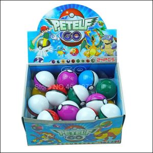 Speelgoed 5 cm 24 pc's / set Figuren Cartoon Pet Elf Ball Pokeball Lot Creative Model Anime Toy Master Ball Pocket S Ball