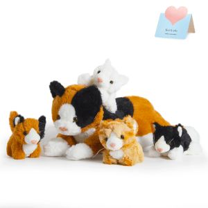 Speelgoed 50 cm schattige kattenpop pluche speelgoed set zachte kitty verjaardag cadeau kussens 5 pc's set knuffel dieren voor meisjes kinderen kinderen