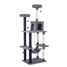 Toys 9 soorten huishoudelijke levering Cat Tree House Tower Condo Cat krabpaal voor binnenkitten springspeelgoed met ladder spelen boom