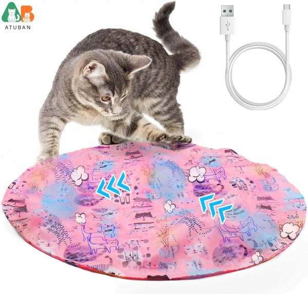 Toys Atuban Cat Toys for Indoor Cats Ball sauter et rouler dans la pochette, cache-toi chercher un jouet de chat Toy Natural Hunting Instincts Kitten Toys