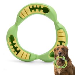 Jouets à mâcher moyens, distributeur de friandises, jouets pour chiens résistants, remplacement à vie, jouets de dentition pour chiots en forme de cercle de banane