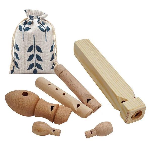 Juguetes Música para bebés, juguetes con sonido, instrumentos musicales para niños, juguetes de madera, artesanía de haya, silbato, tren, flauta, instrumentos de soplado, juego Montessori